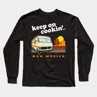 Funny - Keep On Cookin' (vintage distressed look) Long Sleeve T-Shirt